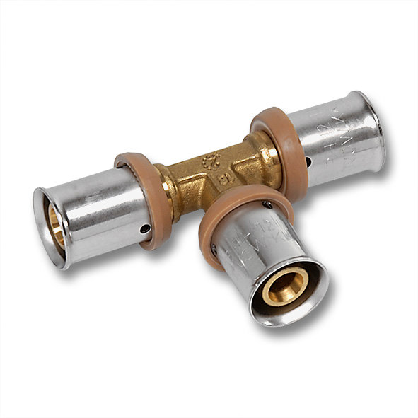 Trójnik SANHA 3fit Press brąz 50 mm x 40 mm x 50 mm (zz x zz x zz)