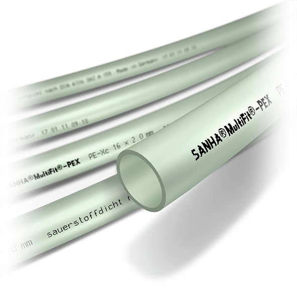 Rura PE-RT II/EVOH/PE-RT I SANHA MultiFit PE-RT 17 mm x 2 mm - kręgi 600 m wielowarstwowa gładka