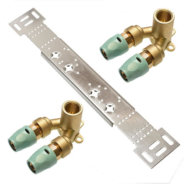 3fit®-Push Listwa montażowa z kolanami ściennymi podwójnymi 20x1/2x20
