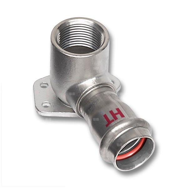 Kolano 90' SANHA NiroSan Industry, stal nierdzewna, 28 mm x 3/4'' (zw x GW)