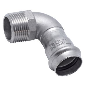 NiroTherm®-Press Kolano 90 st. PxGZ 22x3/4