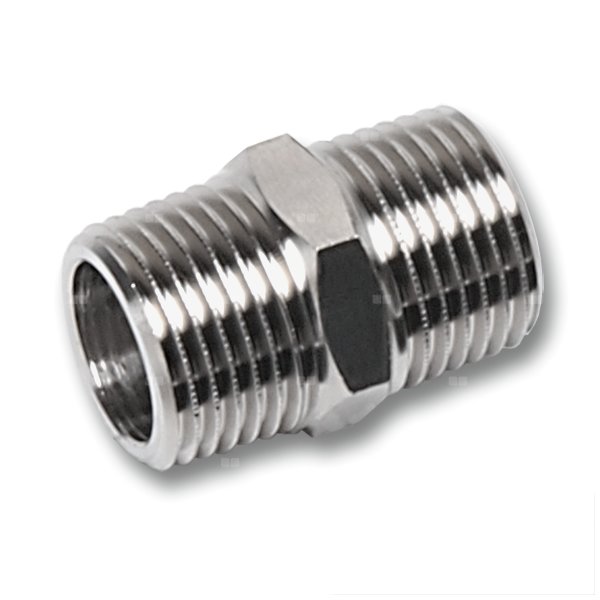 Nypel SANHA NiroSan Press, stal nierdzewna, 3/4'' (GZ)