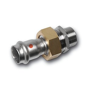 NiroTherm®-Press Śrubunek z uszczelką PxGZ N-VA 42x11/2