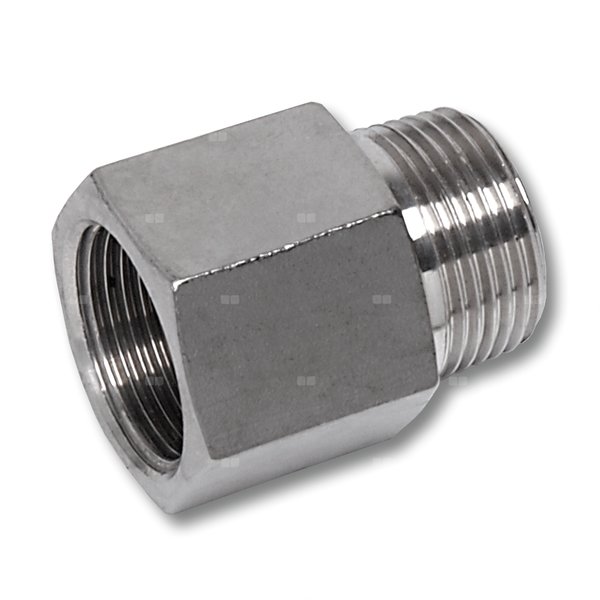 Nypel SANHA NiroSan Press, stal nierdzewna, 3/4'' (GZ x GW)