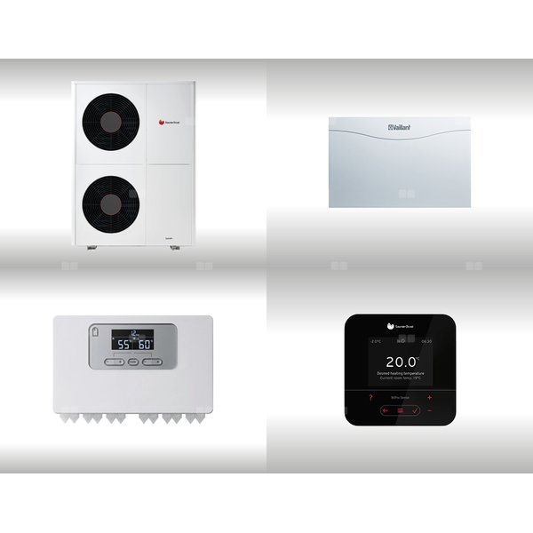 Pompa ciepła powietrzna powietrze-woda monoblok SAUNIER DUVAL GeniaAir HA 10-6 O 9.2 kW 400 V + Moduł sterowania HPIM SD + Regulator SRC 720