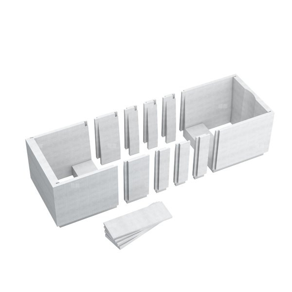 Nośnik Stabilsound Plus® z podcięciem na stopy / LED do wanien prostokątnych 120-170x70 cm