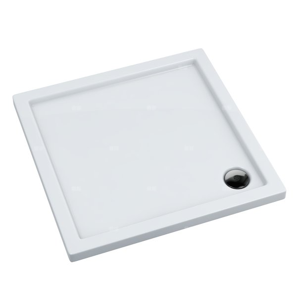 Brodzik kompozytowy Stabilsound Plus® Corrina 80x80x5 cm, kwadratowy