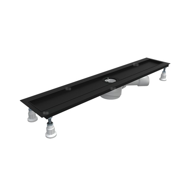 Odpływ liniowy Standard Plus Base Range Low 120x8x7 cm, prostokątny (baza BEZ MASKOWNICY)
