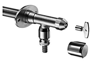 POLAR II set zawór zewnętrzny 1/2" mrozoodporny COMFORT + głowica na klucz nasadowy