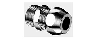Złącze proste z gwintem zewnętrznym 3/8"x3/8", 10 mm, chrom, zacisk