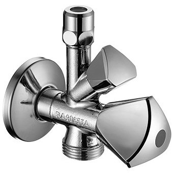 Kombinowany zawór katowy 1/2" chrom