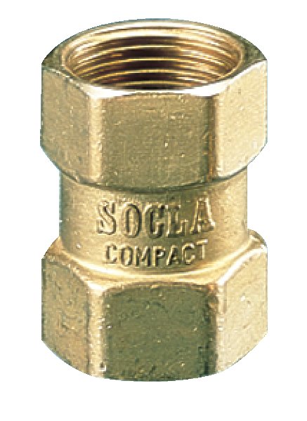 Typ 601 - zawór zwrotny gwintowany wew., zamknięcie grzybkowe wspomagane sprężyną, Pnom 1,0 MPa, tmax=80 st.C., uszczelka EPDM, typ 601, 3/8"