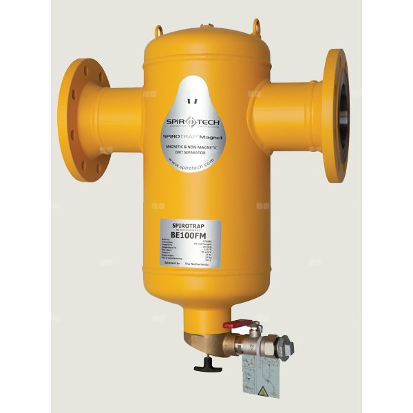 Separator Spirotrap MAGNET DN 100 Połączenie spawane