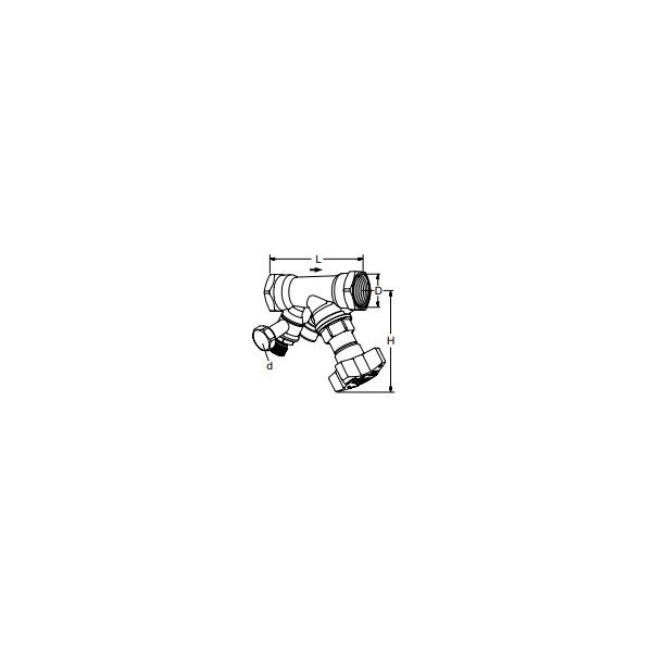 STS DN 15 z odw. 1/2", PN 25