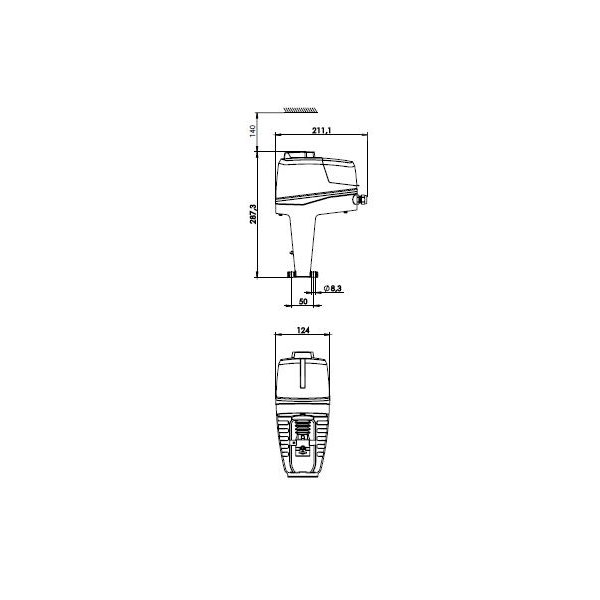 Siłownik TA-SLIDER 750/24 - Płynny, 3-pkt, on-off-24 VAC/VDC-Modbus RTU RS4-85