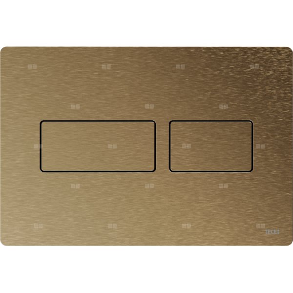 TECEsolid - Przycisk spłukujący do WC z metalu, brąz szczotkowany