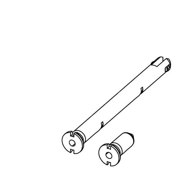 Sworznie plastikowe - 2 szt. TECE profil
