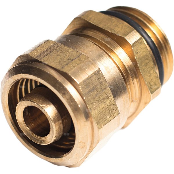 Śrubunek TECE flex Dwuczęściowy, mosiądz, 16 mm x 1/2'' (zz x GZ)