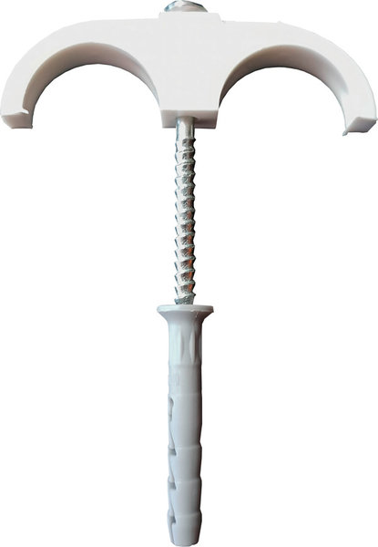 TECEflex - Obejma podwójna z kołkiem 16-25 mm (koszulka 6 x 40 mm, wkręt 65 mm)