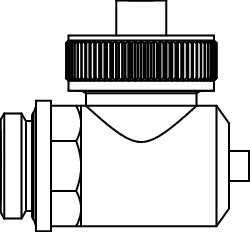 TECEfloor - Zawór spustowo-napełniający 1/2" x 3/4"