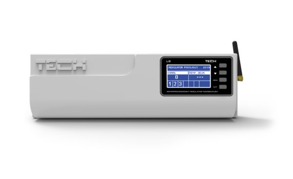 Bezprzewodowy sterownik zaworów termostatycznych (8 sekcji) grzanie/chłodzenie, model L-8e