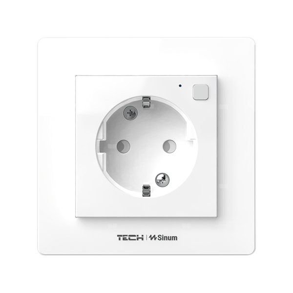 Gniazdko doramkowe z pomiarem prądu FF-230, komunikacja bezprzewodowa TECH WTP, kolor Biały