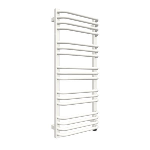 Grzejnik elektryczny TERMA ALEX 400 x 760 mm, kolor biały soft RAL9016, moc 300 W, podłączenie E1, kabel prosty bez wtyczki