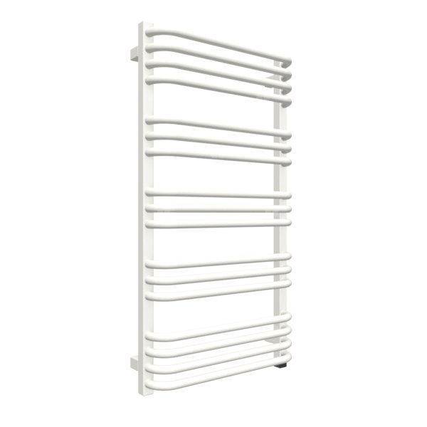 Grzejnik elektryczny TERMA ALEX 500 x 760 mm, kolor biały soft RAL9016, moc 400 W, podłączenie E8, kabel prosty bez wtyczki 1,5m biały