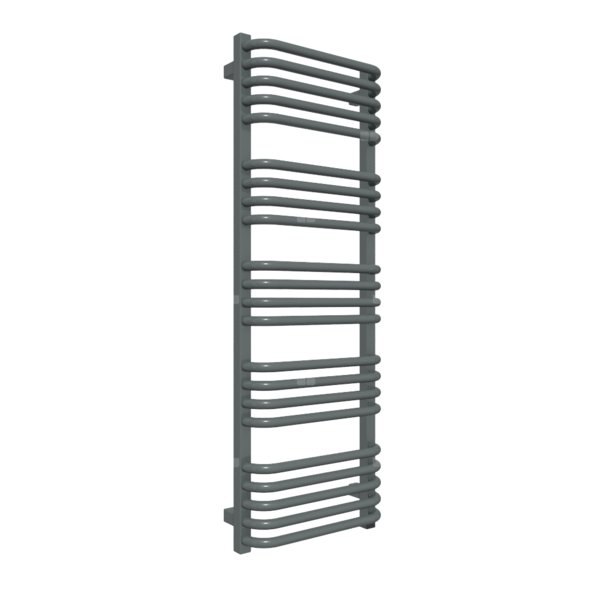 Grzejnik elektryczny TERMA ALEX 400 x 1140 mm, kolor metaliczny szary, moc 400 W, podłączenie E1, kabel prosty bez wtyczki 1,5m