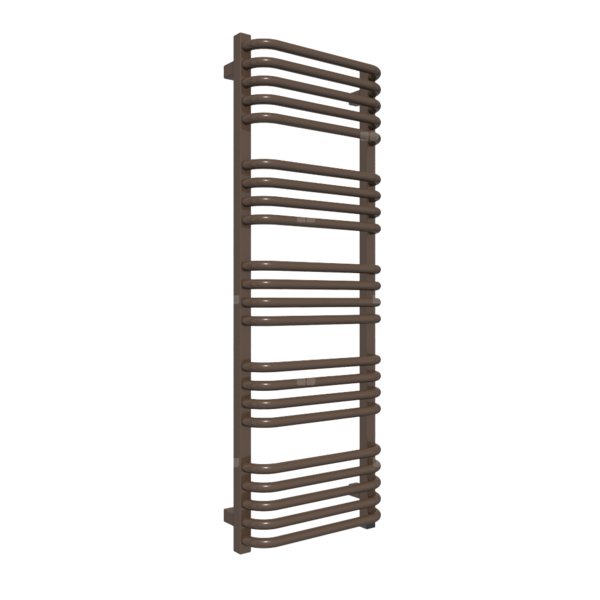 Grzejnik elektryczny TERMA ALEX 400 x 1140 mm, kolor szlachetny brąz, moc 400 W, podłączenie E1, kabel prosty bez wtyczki 1,5m srebrzysty