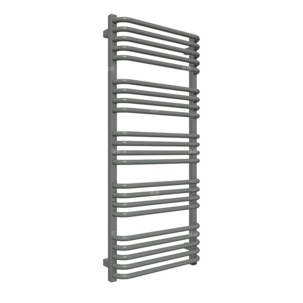 Grzejnik elektryczny TERMA ALEX 500 x 1140 mm, kolor nowoczesna szarość, moc 600 W, podłączenie E8, kabel spiralny z wtyczką 2,5m