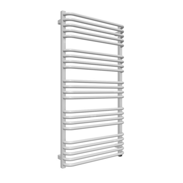 Grzejnik elektryczny TERMA ALEX 600 x 1140 mm, kolor chrom, moc 600 W, podłączenie E1, kabel prosty bez wtyczki 1,5m srebrzysty