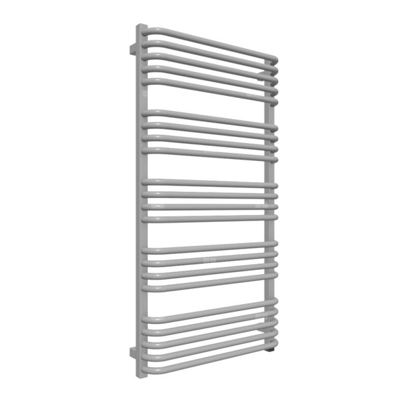 Grzejnik elektryczny TERMA ALEX 600 x 1140 mm, kolor zimowe niebo, moc 800 W, podłączenie E8, kabel prosty bez wtyczki 1,5m srebrzysty