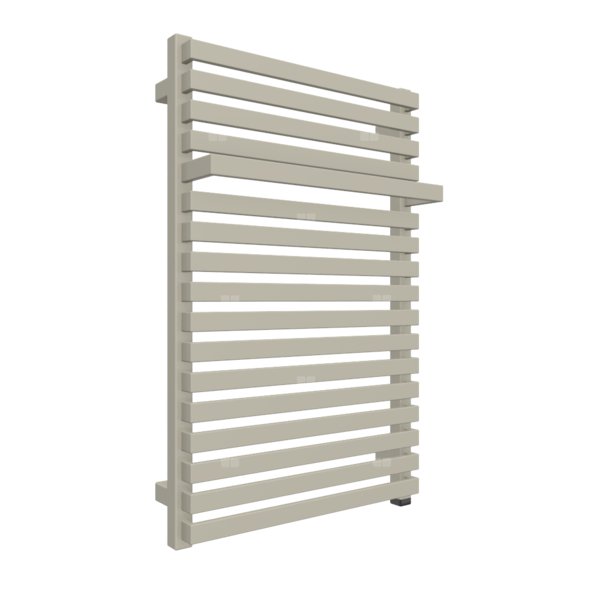 Grzejnik elektryczny TERMA CITY ONE 500 x 780 mm, kolor szary beżowy RAL7032, moc 400 W, podłączenie E1, kabel prosty z wtyczką 1,5m biały