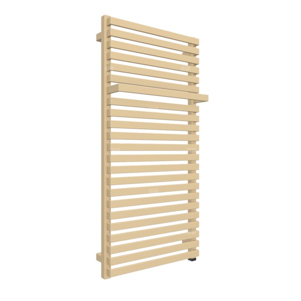 Grzejnik elektryczny TERMA CITY ONE 500 x 1050 mm, kolor kość słoniowa RAL1014, moc 600 W, podłączenie E8, kabel prosty bez wtyczki 1,5m biały