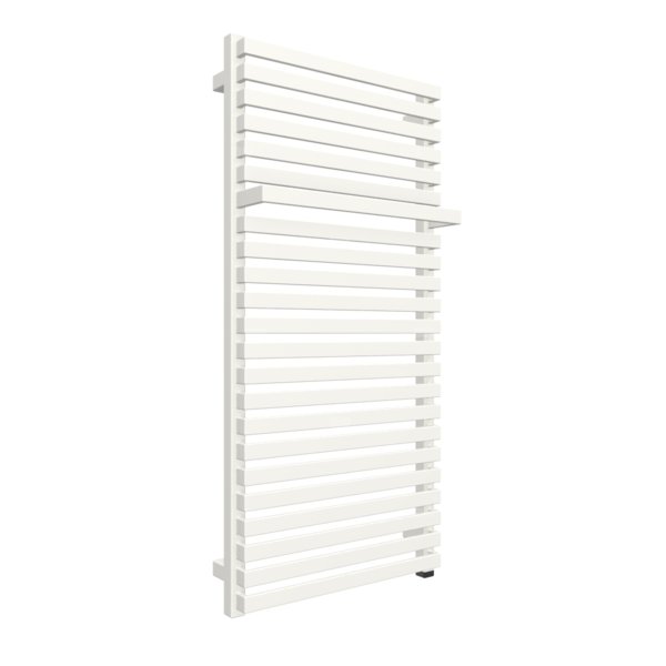 Grzejnik elektryczny TERMA CITY ONE 500 x 1050 mm, kolor biały drogowy RAL9016, moc 600 W, podłączenie E1, kabel spiralny z wtyczką 2,5m biały