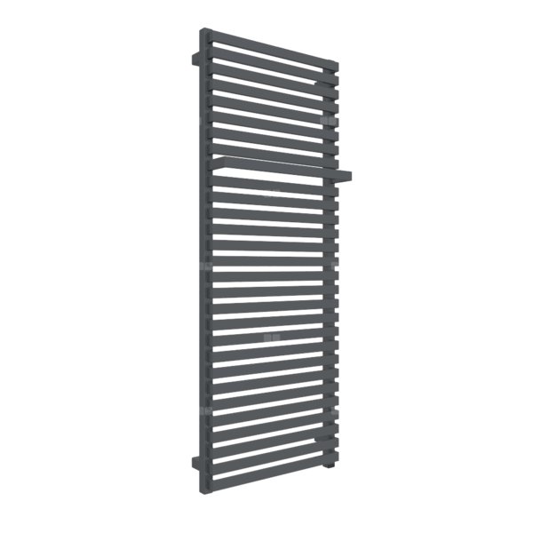 Grzejnik elektryczny TERMA CITY ONE 500 x 1320 mm, kolor czarny anodowy, moc 800 W, podłączenie E8, kabel spiralny z wtyczka 2,5m