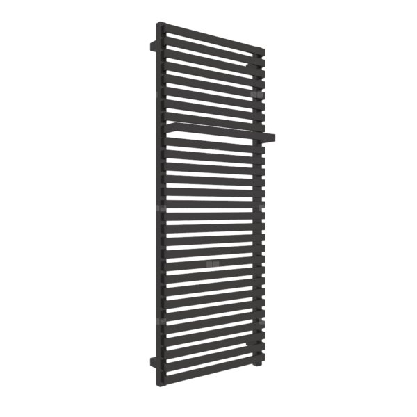 Grzejnik elektryczny TERMA CITY ONE 500 x 1320 mm, kolor heban, moc 800 W, podłączenie E1, kabel prosty bez wtyczki 1,5m czarny