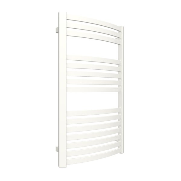 Grzejnik elektryczny TERMA DEXTER 500 x 860 mm, kolor biały drogowy RAL9016, moc 400 W, podłączenie E1, kabel prosty bez wtyczki z maskownicą