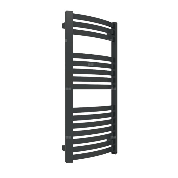 Grzejnik elektryczny TERMA DEXTER ONE 400 x 860 mm, kolor czarny jak kruk RAL9005, moc 200 W, podłączenie E1, kabel spiralny z wtyczką 2,5m