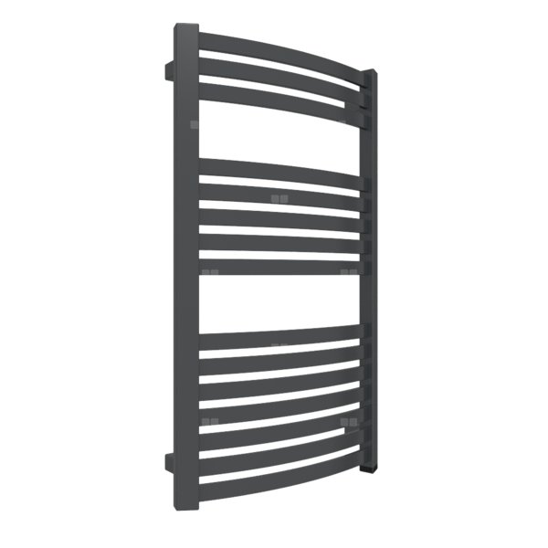 Grzejnik elektryczny TERMA DEXTER ONE 500 x 860 mm, kolor metaliczna czerń, moc 300 W, podłączenie E8, kabel spiralny z wtyczką