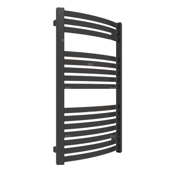 Grzejnik elektryczny TERMA DEXTER ONE 500 x 860 mm, kolor heban, moc 400 W, podłączenie E1, kabel prosty bez wtyczki 1,5m czarny