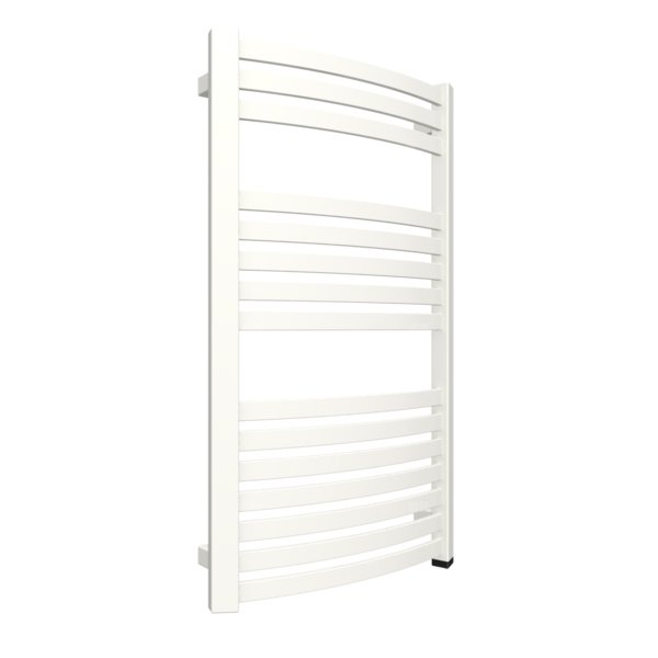 Grzejnik elektryczny TERMA DEXTER ONE 500 x 860 mm, kolor biały drogowy RAL9016, moc 400 W, podłączenie E1, kabel spiralny z wtyczką 2,5m biały