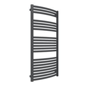 Grzejnik el. TERMA Dexter One 1220/600 \ Metallic Black, podł. E8, kabel spiralny z wtyczką [2,5m cz