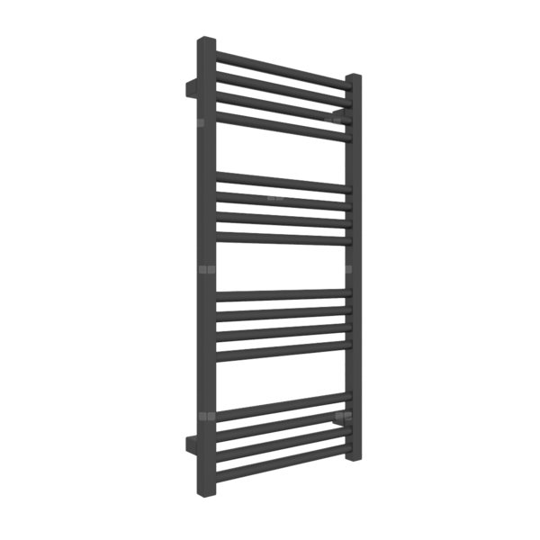 Grzejnik drabinkowy TERMA FIONA, podłączenie SX, wym. 900 x 430 mm, kolor czarny sygnałowy RAL9004, moc 342W