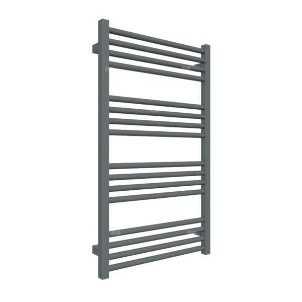 Grzejnik elektryczny TERMA FIONA 500 x 900 mm, kolor metaliczny szary, moc 400 W, podłączenie E1, kabel spiralny z wtyczką 2,5m