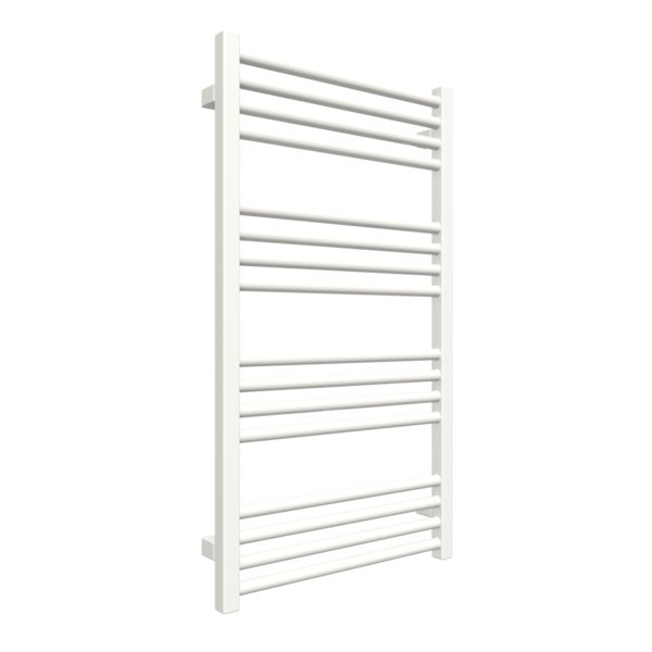 Grzejnik elektryczny TERMA FIONA 500 x 900 mm, kolor biały drogowy RAL9016, moc 400 W, podłączenie E8, kabel spiralny z wtyczką