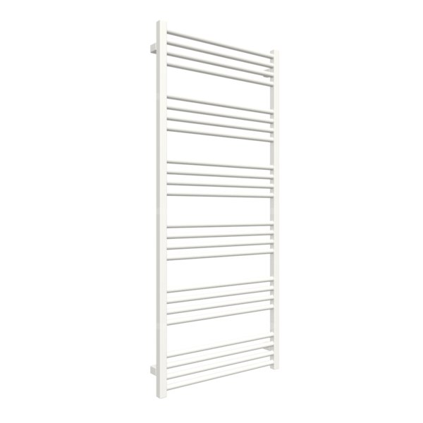 Grzejnik elektryczny TERMA FIONA 600 x 1380 mm, kolor biały drogowy RAL9016, moc 800 W, podłączenie E8, kabel spiralny z wtyczką