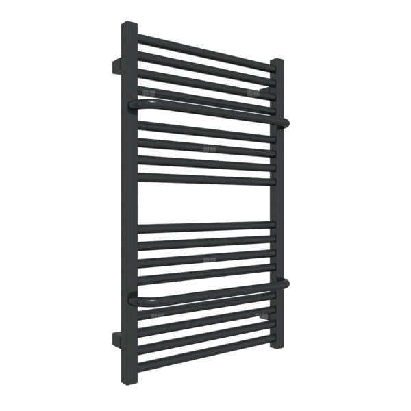 Grzejnik elektryczny TERMA LIMA 500 x 820 mm, kolor czarny głęboki mat RAL9005, moc 400 W, podłączenie E1, kabel spiralny z wtyczką