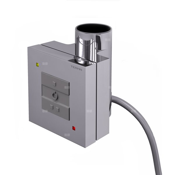 Sterownik TERMA KTX 1, 400W Tuba, Chrom CRO, kabel prosty z wtyczką [srebrzysty, 1,5m, logo Terma, instr. TERMA]